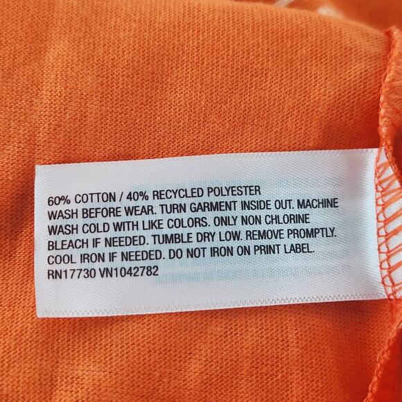 Cat & Jack Pumpkin Print Long Sleeve Dress 2T Orange Fit & Flare Thanksgiving - Picture 5 of 5